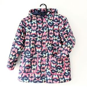 Carter's Butterfly Fleece Raincoat Fall Jacket Size 8